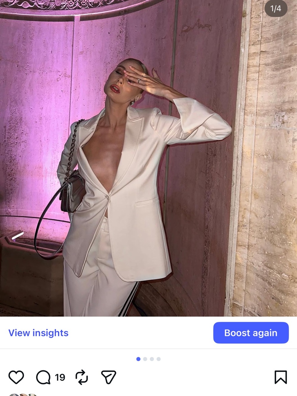 Alice + Olivia white Single-Button Tailored Blazer